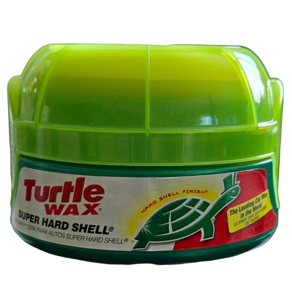 Turtle Wax Super Hard Shell Paste Wax 14 OZ W/Sponge Unsealed